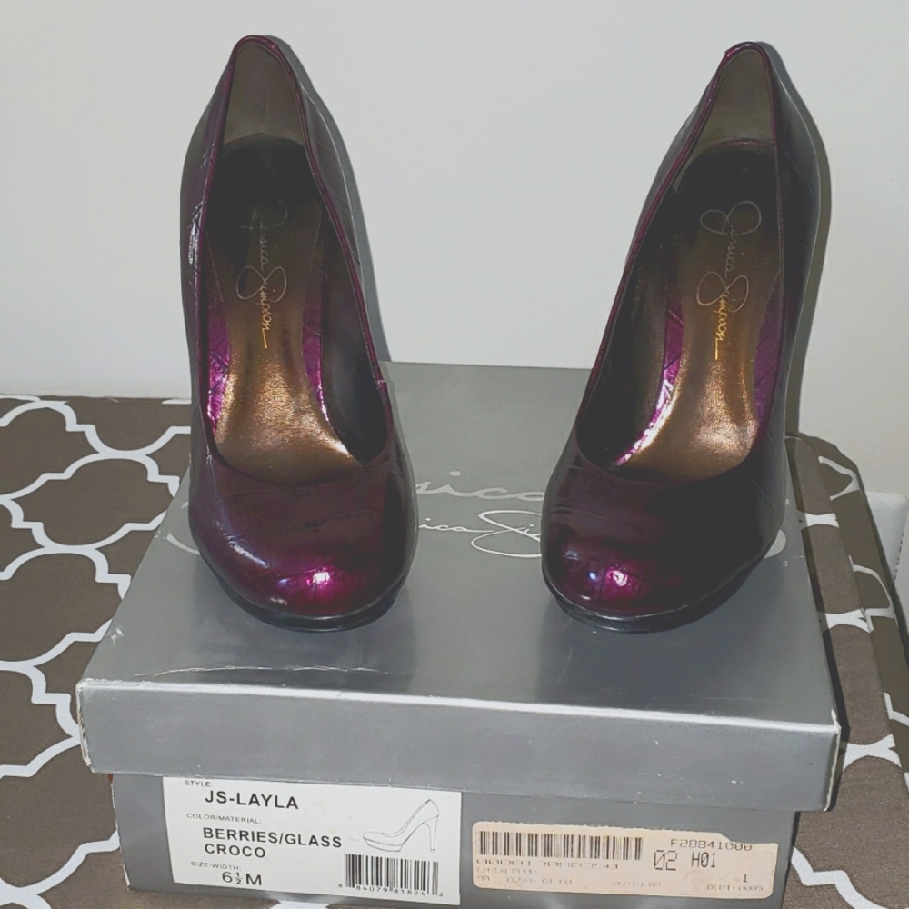 JESSICA SIMPSON Layla, Dark purple, sixe 6 1/2 M